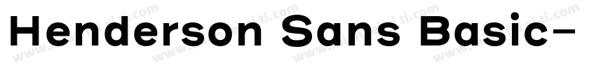 Henderson Sans Basic字体转换